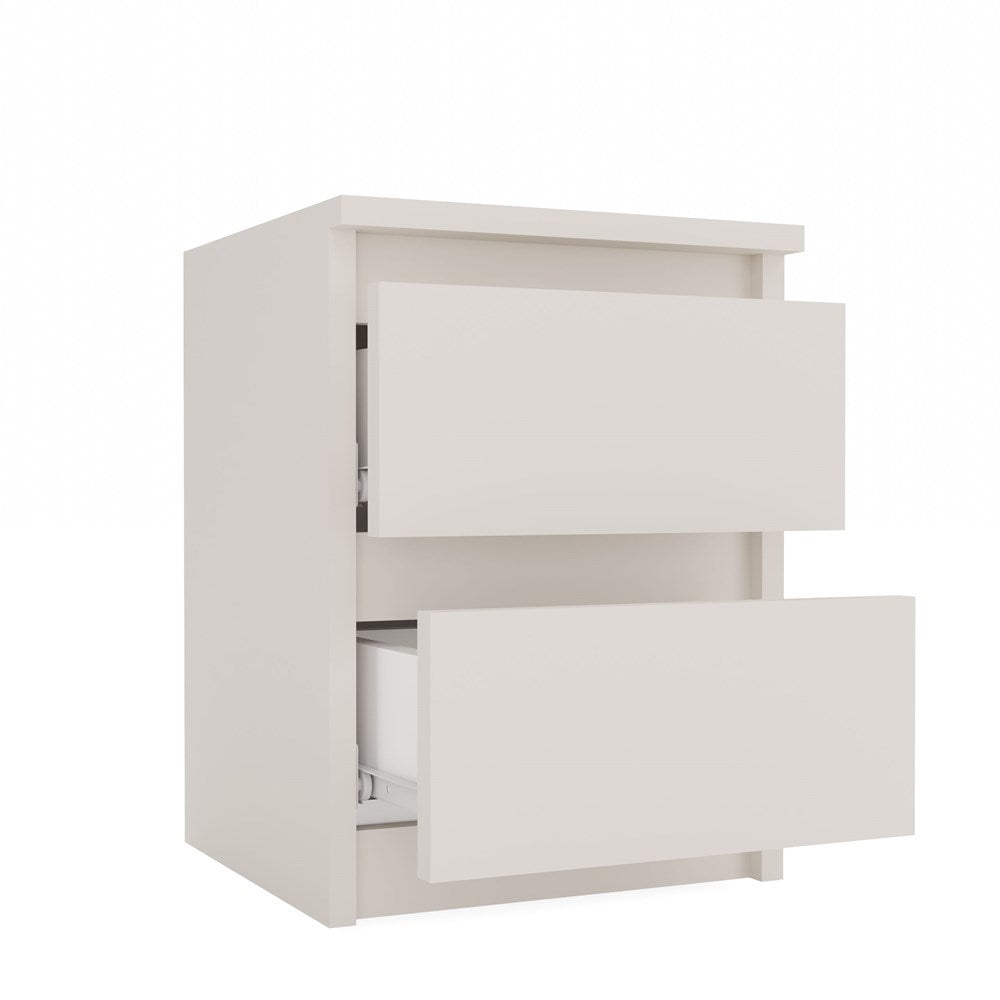 Modern Nachtkastje Malwa M2 met 2 Lades - Compact & Functioneel | Kleur: Kashmir Beige