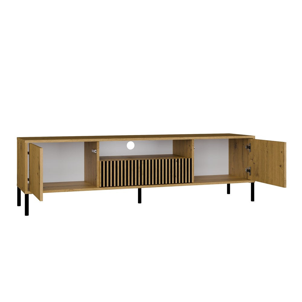 Moderne TV-kast Kamaro 160 cm - Stijlvol design met opbergruimte en kabelmanagement | Ambachtelijk