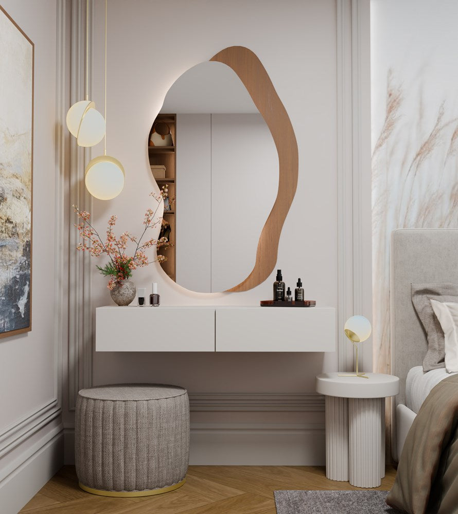 MIKA Elegant Hangtoilet met 2 Lades - Ruimtebesparend & Stijlvol | Kleur: Kasjmier