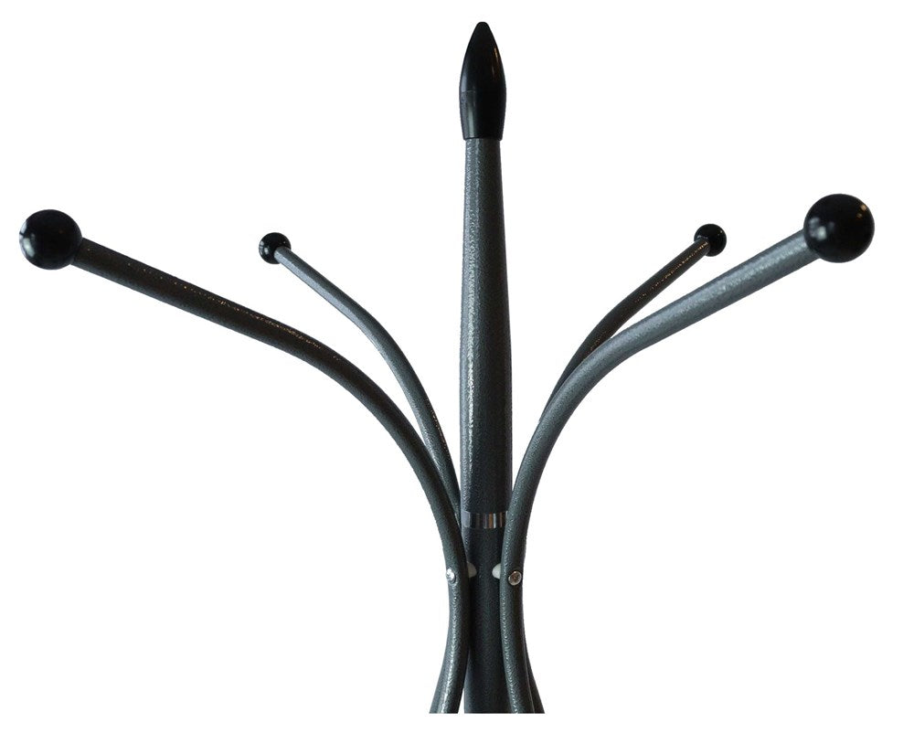 Staande kleerhanger Model Marmer - 8 haken, marmeren voet | Kleur: Grijs | Maat: 180x53x53 cm