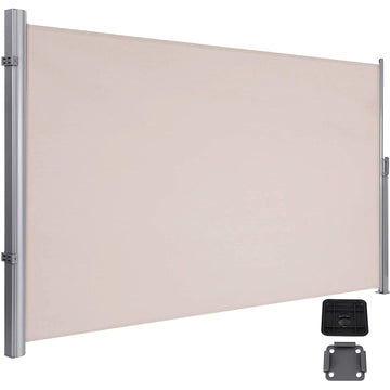 Uittrekbare zijluifel - zonwering & privacyscherm - aluminium - 1,6/1,8/2 x 3,5/4 m
