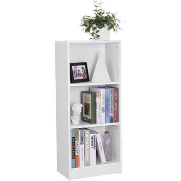 Boekenkast met 3 planken - kast met verstelbare planken - 40 x 24 x 93 cm
