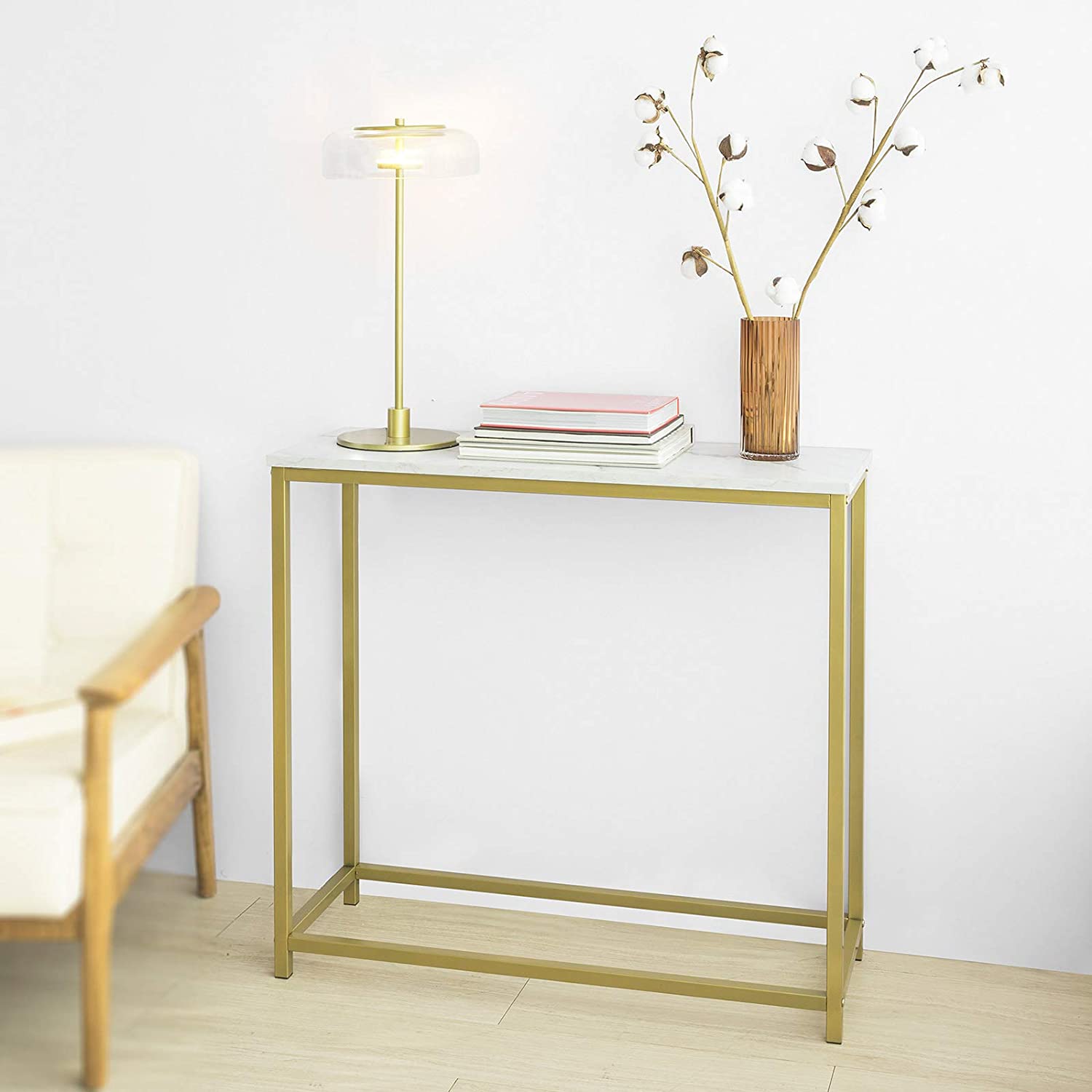 Consoletafel - Bijzettafel - Bijzettafel - Haltafel Woonkamertafel 80x30x75cm