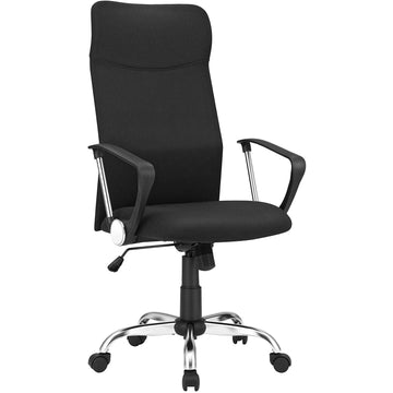 Ergonomische bureaustoel, draaibaar, verstelbaar, zwart - 63 x 63 x (110-120) cm