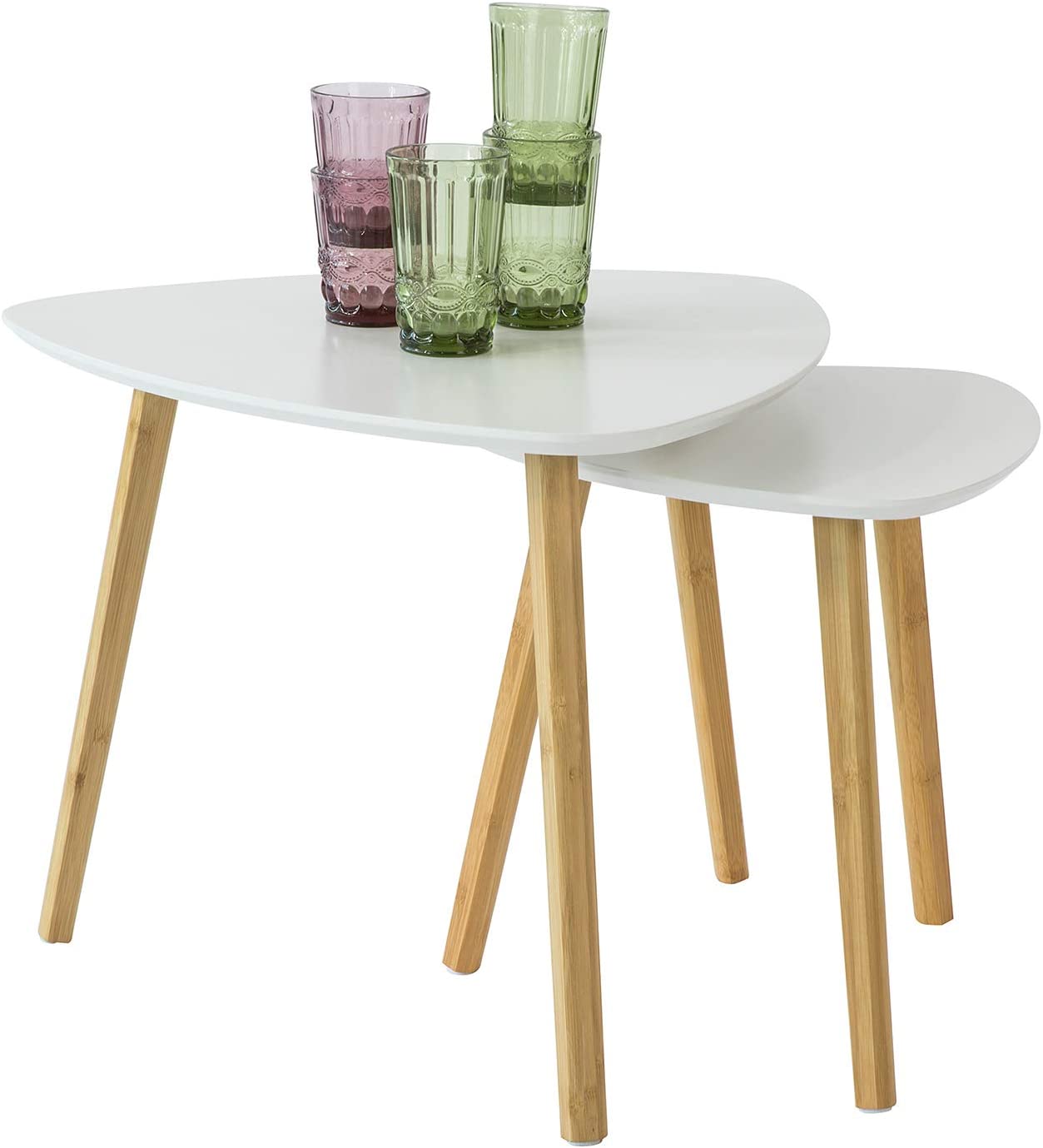 Nesting Tables - Set van 2 bijzettafels - Woonkamertafels Koffietafels