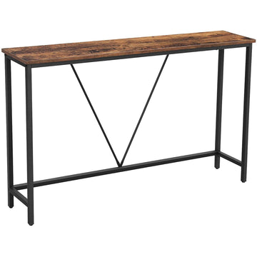 Consoletafel - Vintage - Industrieel - Bruin/Zwart - 120 x 23 x 74 cm