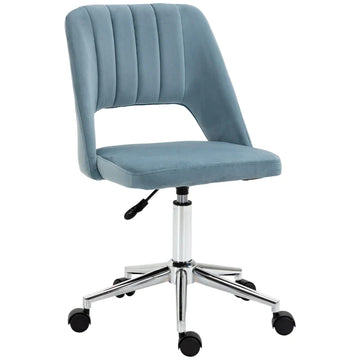 Bureaustoel - Ergonomische draaistoel | Kleur: Blauw | Afmetingen: 49x54x79-91 cm