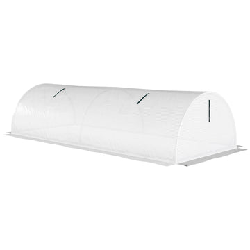 Mini-tunnelkas - Foliekas voor elk seizoen | Kleur: Wit | Afmetingen: 80x200x45 cm
