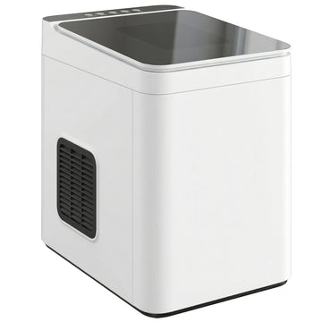 IJsblokjesmachine - Zelfreinigend, compact | Kleur: Wit | Afmetingen: 23,2x31,5x33,7 cm