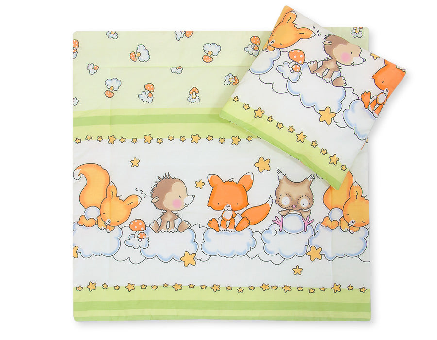 Babybedtextiel set, babydekbed en kussen, 100% katoen, optimaal comfort voor gevoelige huid