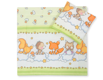 Babybedtextiel set, babydekbed en kussen, 100% katoen, optimaal comfort voor gevoelige huid