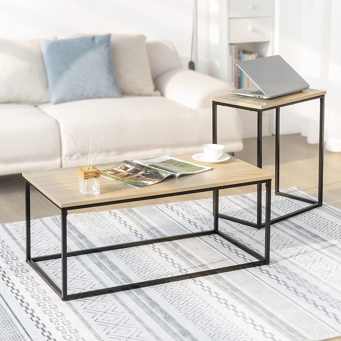 Tafels in industriële stijl - Woonkamertafels - Salontafels