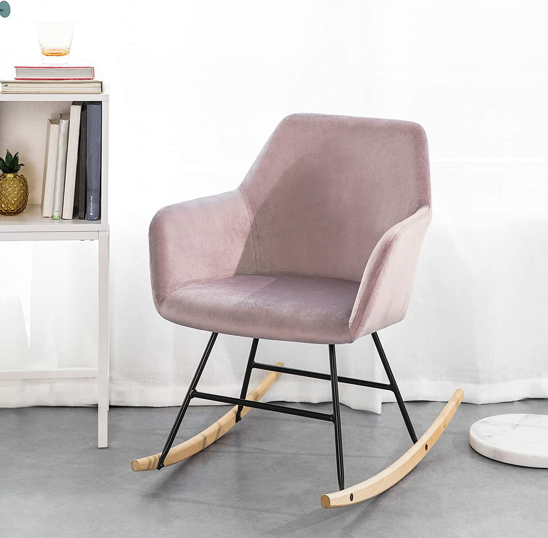 Schommelstoel - Fauteuil - Relaxfauteuil - Fauteuil Fluwelen Zitting