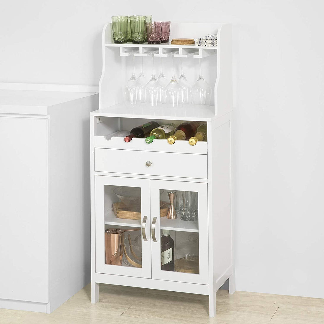 Keuken Eetkamer Opbergkast - Kast - Dressoir Wijnrek Wijnkast