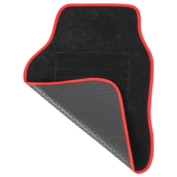 4-delige automattenset met antislip en hielbescherming | Rood