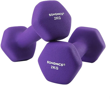 Dumbbells - Set van 2 - 2 x 2 kg - Paars - voor dames