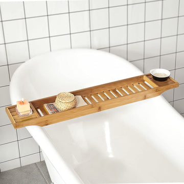 Bamboe Badkuiprek - Caddy Tray Badkamerplank - Lengte 80cm