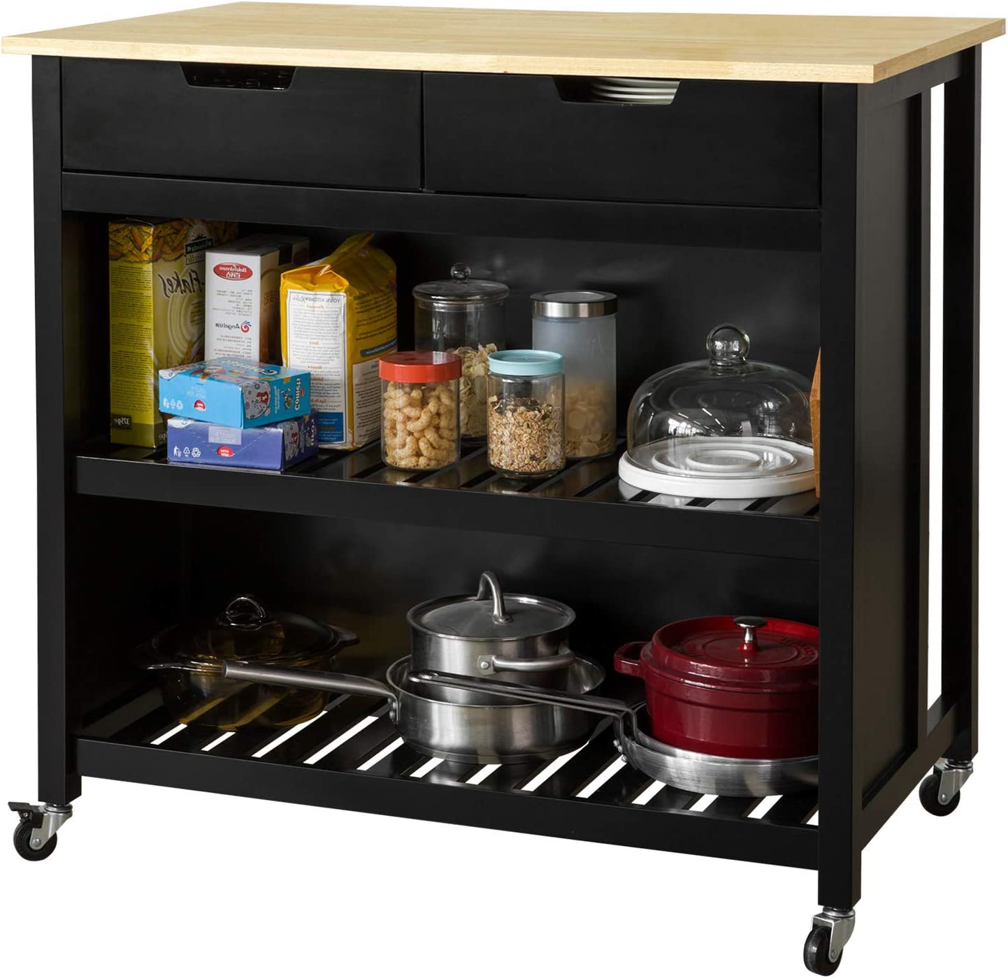 Keukenopbergwagen Keukenopbergplank Keuken Ontbijt Eettafel Bartafel