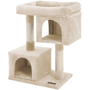 Krabpaal voor katten - Krabboom - Beige - 60 x 40 x 84 cm