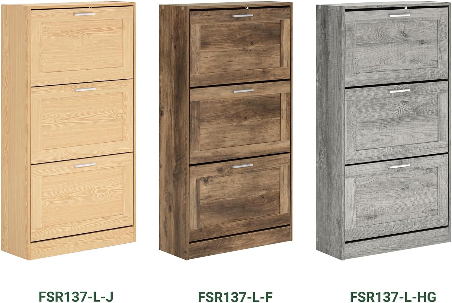 Schoenenkast - Schoenenorganizer - Schoenenopslag - MDF & PB Materiaal - 60cm x 115cm x 23cm - Kantelslot - Verschillende kleuropties - Ruimtebesparend