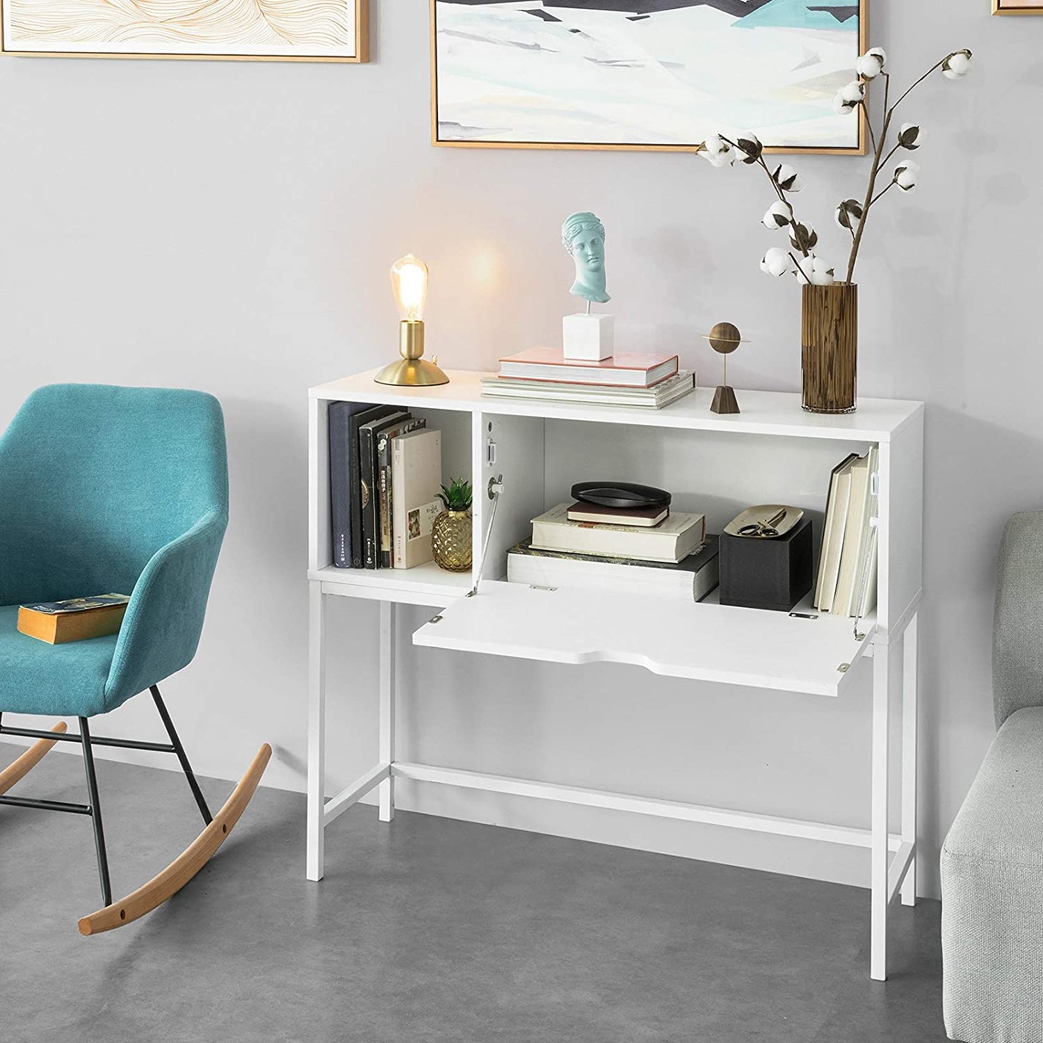 Consoletafel Hal - Tafelzijde - Tafeleinde - Tafel Woonkamertafel - 92x30x80cm