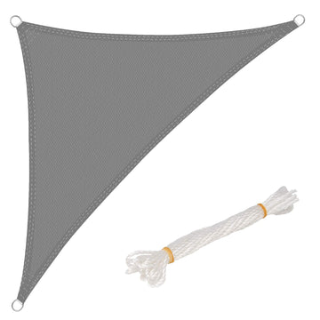 Schaduwdoek HDPE met UV-bescherming | Grijs | 250x250x350 cm