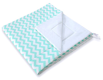 Dubbelsidig lekmatta - lekmatta - naturlig bomull, säker och bekväm