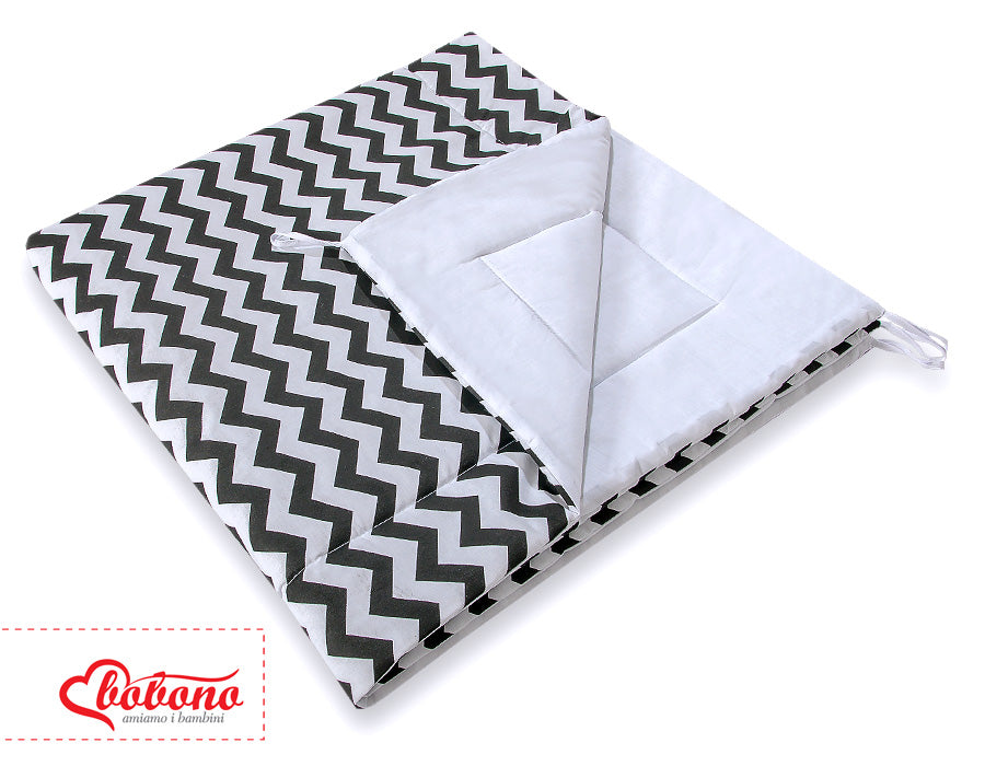 Dubbelsidig lekmatta - lekmatta - bomull - maskintvättbar - säker för barn