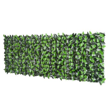 Kunsthaag met bladeren - Groene tuinafscheiding | Kleur: Lichtgroen + donkergroen