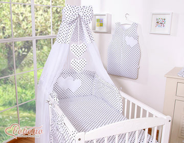 Chiffonghimmel - himmelssängsgardin - mysig atmosfär för spjälsäng eller babysäng