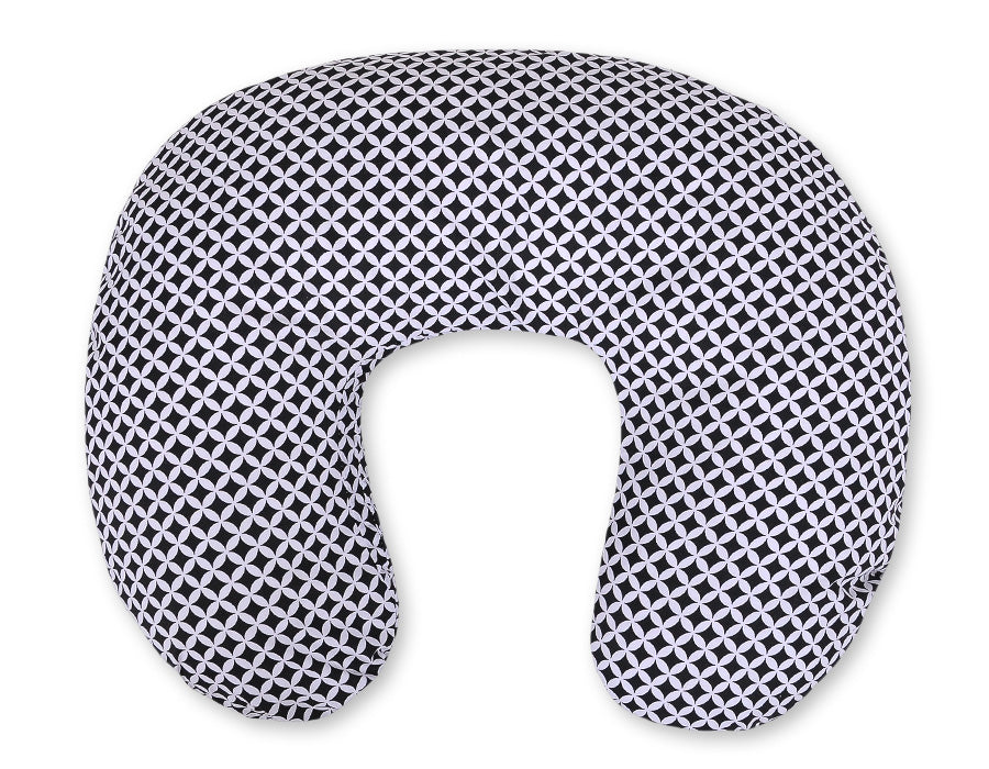 Voedingskussen, zwangerschapskussen, ergonomisch comfort en rugsteun – Rosette Black