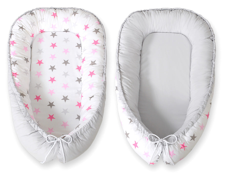 Baby nest, babynestje, geborgen slaapomgeving – Dubbelzijdig & Verstelbaar – BOBONO Premium