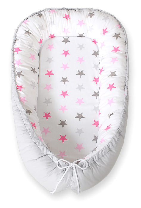 Baby nest, babynestje, geborgen slaapomgeving – Dubbelzijdig & Verstelbaar – BOBONO Premium