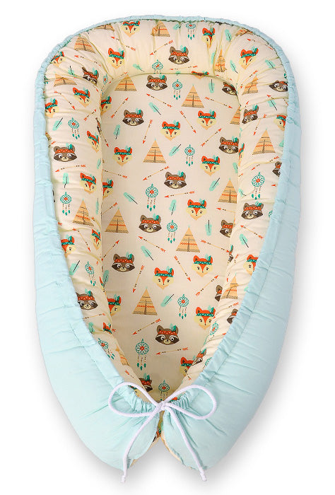 Baby nest, cocon, tweezijdig comfort – BOBONO Premium Cocoon, Oeko-Tex katoen