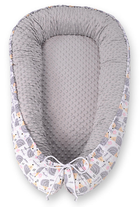 Baby nest, cocoon, dubbelzijdig & ademend - BOBONO premium - veilig en zacht voor pasgeborenen