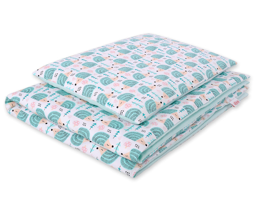 Babykatoenen beddenset 2-delig - dekbedovertrek - huidvriendelijk & veilig voor baby's