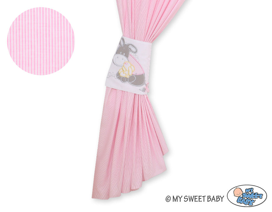 Set med 2 gardiner till babyrummet - barngardiner - 100 % bomull, tvättbara och slitstarka