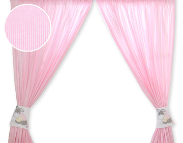 Set med 2 gardiner till babyrummet - barngardiner - 100 % bomull, tvättbara och slitstarka