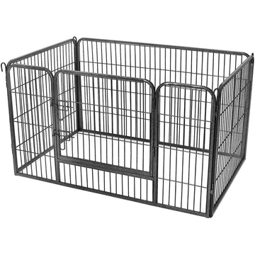 Puppyren voor honden - metalen hondenren - bench - 122 x 80 x 70 cm