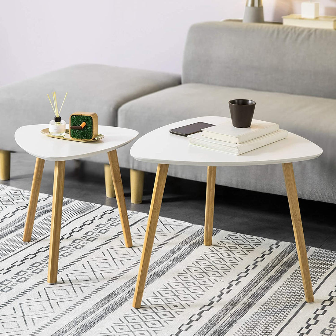 Nesting Tables - Set van 2 bijzettafels - Woonkamertafels Koffietafels