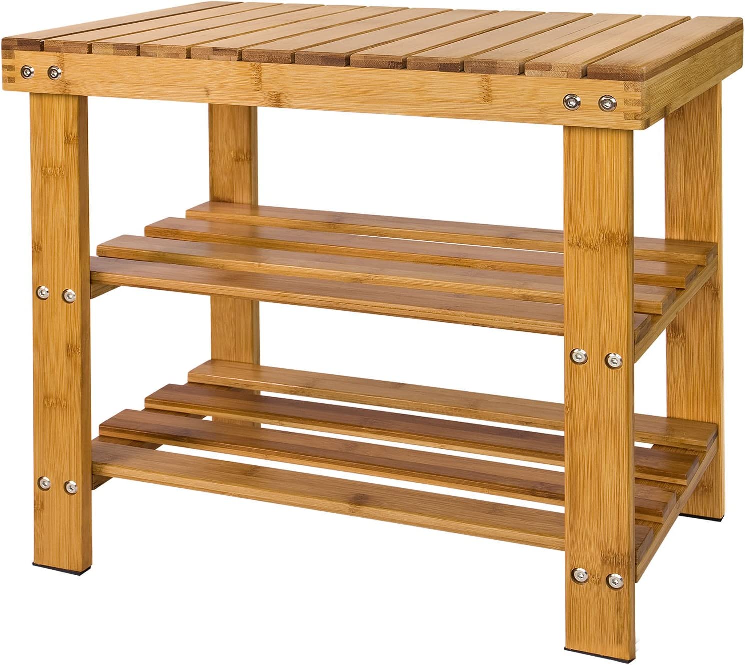 Bamboe Schoenenrek - Bank - Badkamerplank - 50cm x 29cm x 45cm