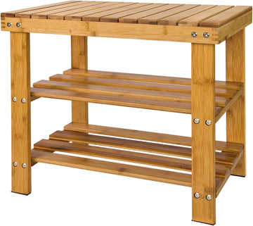Bamboe Schoenenrek - Bank - Badkamerplank - 50cm x 29cm x 45cm