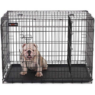 Hondenbench - kennel - 2 deuren - 107 x 70 x 77,5 cm