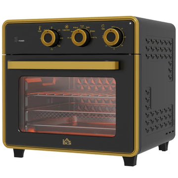 Mini oven 20 L 1400 W | Kleur: Zwart | Afmetingen: 37,7x36x34,5 cm