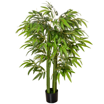 Kunstmatige bamboeplant met 780 bladeren | Kleur: Groen | Afmetingen: 17x17x140 cm