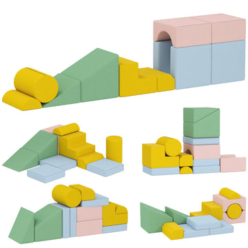 Zachte foam bouwblokken, 12-delig | Kleur: Meerkleurig | Afmetingen: 40x160x40 cm