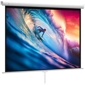Projectiescherm 84 inch 4K HD canvas | Kleur: Wit