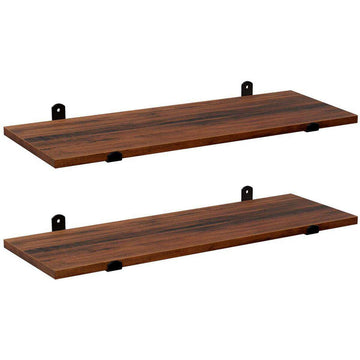 Wandplanken 2-delig - industrieel hout - zwevende planken