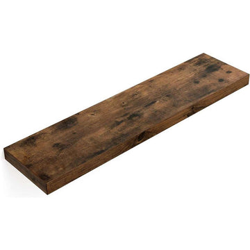 Industriële houten wandplank 1 stuk - zwevende wandplank