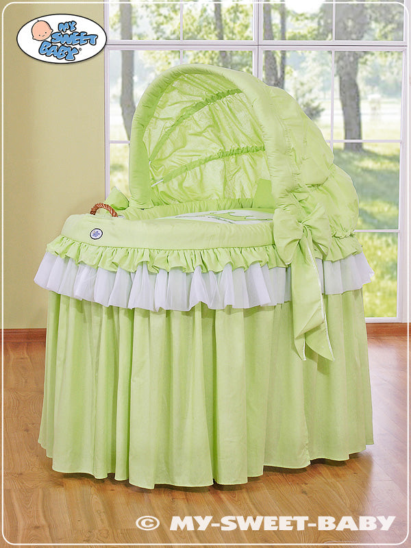 Vagga med korg - babysäng - handgjord, rymlig liggyta för en säker sovmiljö